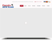 Tablet Screenshot of familyautoclinic.com
